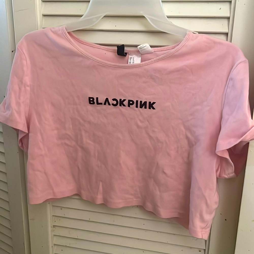 Blackpink Pink Minicrop top